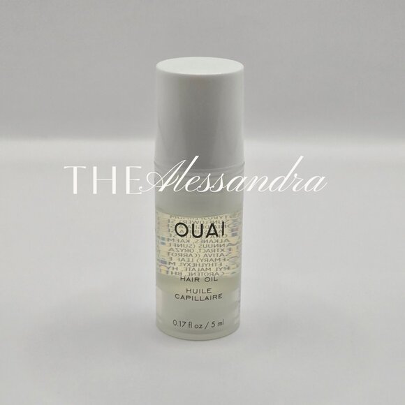 OUAI Mini Hair Oil Travel Size 0.17 fl oz 5 ml Heat Protectant Frizz Control New - Picture 1 of 7